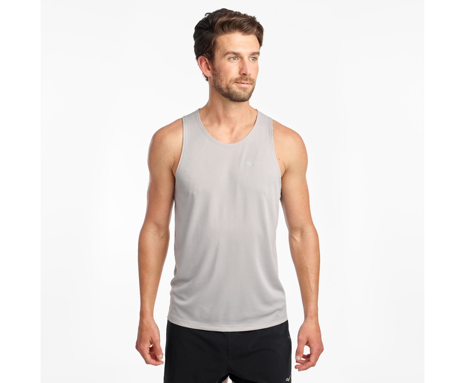 Men\'s Saucony Stopwatch Singlet Tanks Grey | Singapore 666HAPK